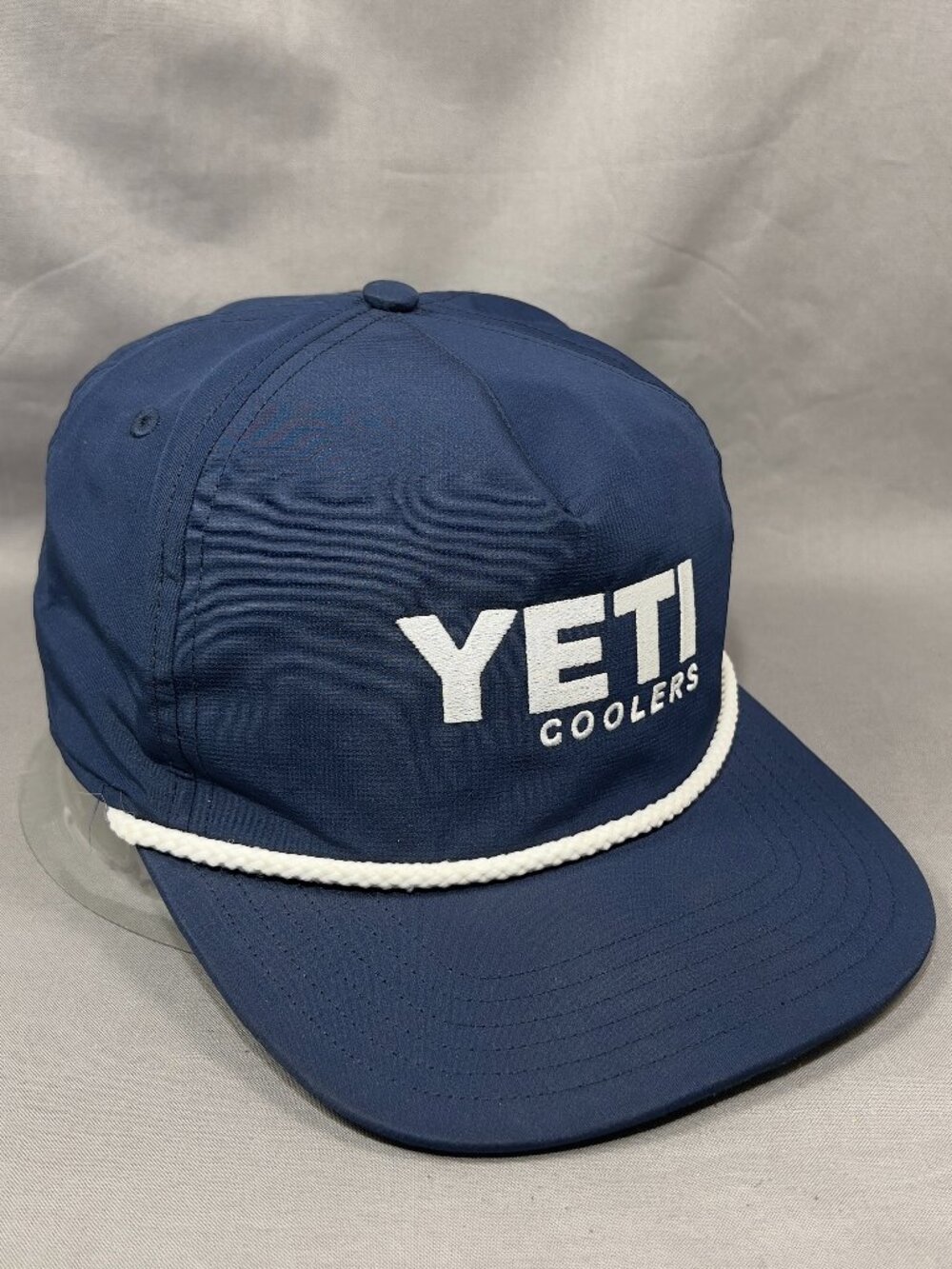 Yeti Coolers Golfer 5 panel Hat Navy Blue Rope Outdoor Adjustable Snapback Cap